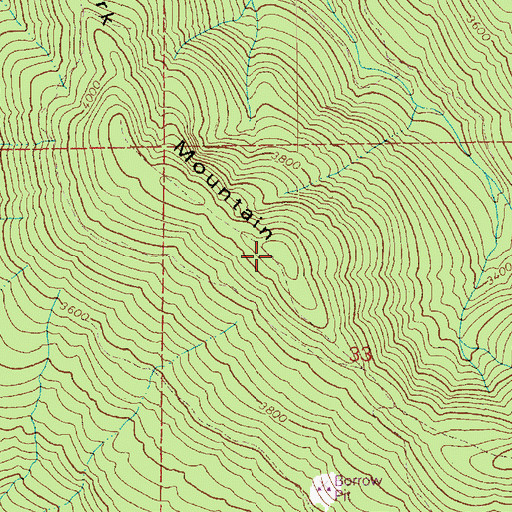 Topographic Map of New York Mountain, WA