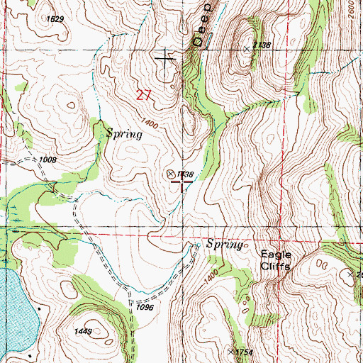 Topographic Map of Deep Canyon, WA