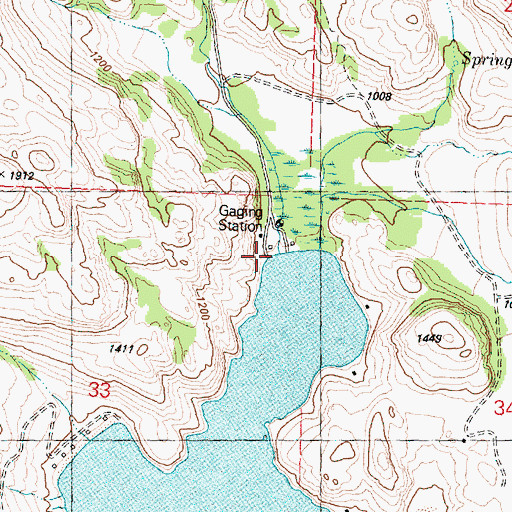 Topographic Map of No Name Creek, WA