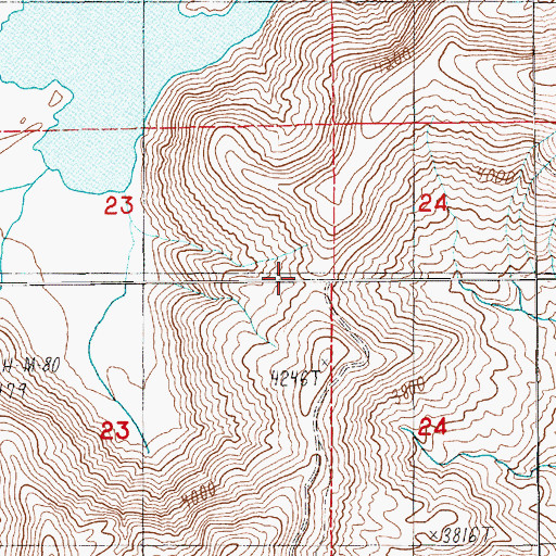 Topographic Map of Windy Ridge, WA