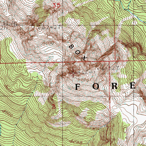 Topographic Map of Hibox Mountain, WA