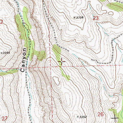 Topographic Map of Methow Wildlife Recreation Area, WA
