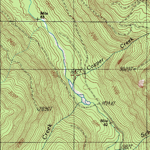 Topographic Map of Wynoochee Shelter, WA