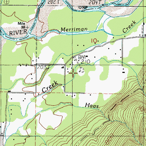 Topographic Map of Norwood, WA