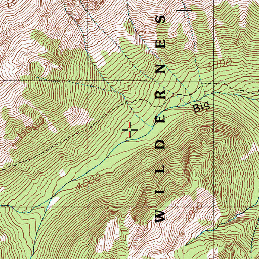 Topographic Map of Shelter Rock Camp, WA