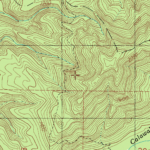 Topographic Map of Rugged Ridge Trail, WA
