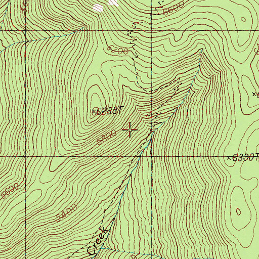 Topographic Map of North Fork Twentymile Trail, WA