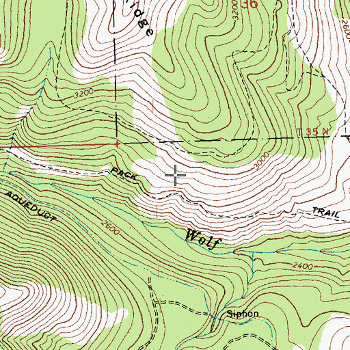 Topographic Map of Wolf Creek Research Natural Area, WA