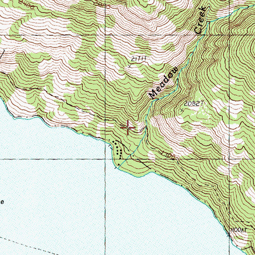 Topographic Map of Meadow Creek Shelter, WA