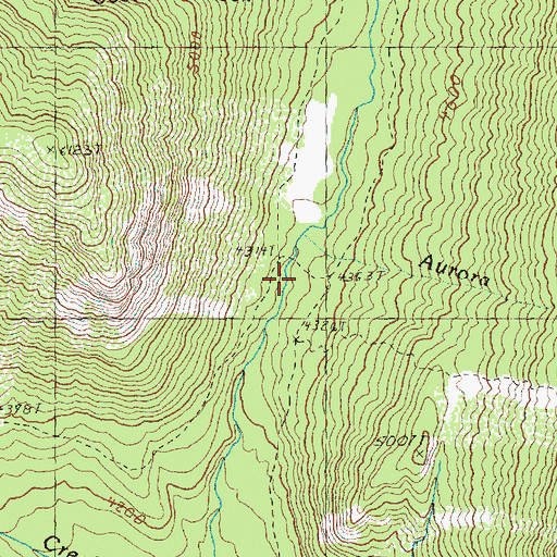 Topographic Map of Ice Creek Shelter, WA