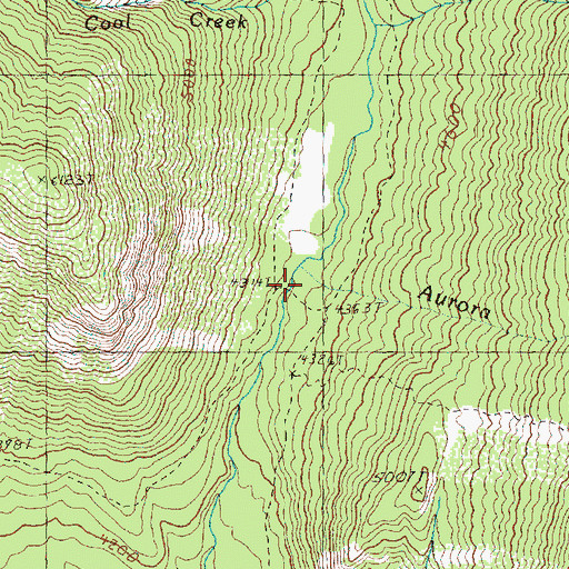 Topographic Map of Ice Creek Camp, WA
