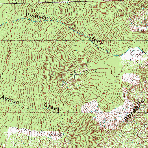 Topographic Map of Borealis Peak, WA