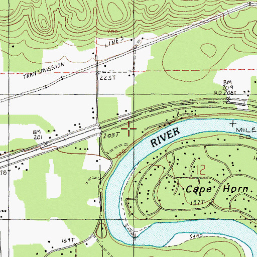 Topographic Map of Baker River Ranger Station, WA