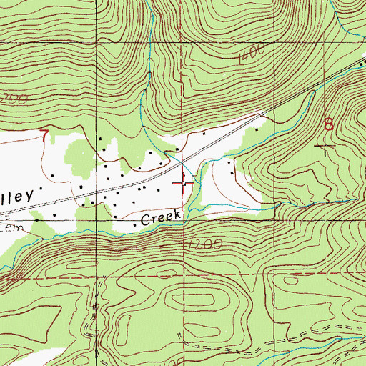 Topographic Map of Stiltner Creek, WA