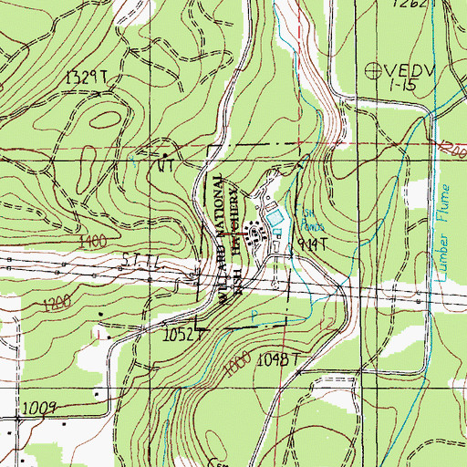 Topographic Map of Zone II Engineering Station, WA