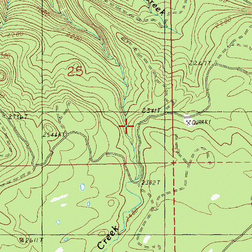 Topographic Map of Lost Lake, WA