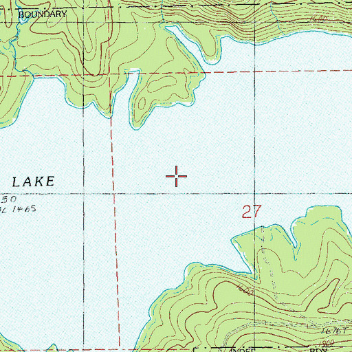 Topographic Map of Spada Lake, WA