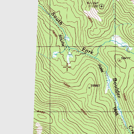 Topographic Map of Pearrygin Trail, WA