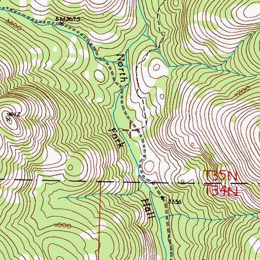 Topographic Map of Hall Creek Road, WA
