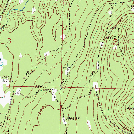 Topographic Map of Sheep Creek, WA