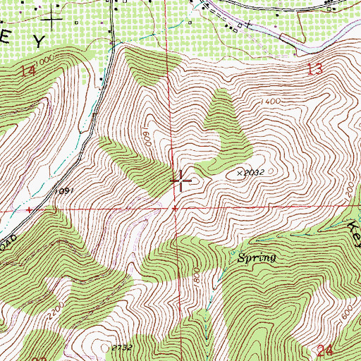 Topographic Map of Peters Point, WA