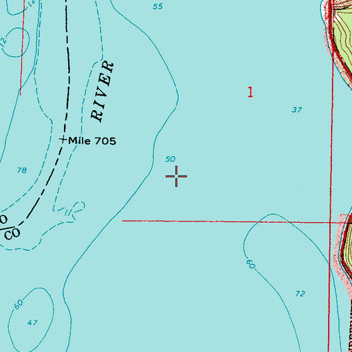 Topographic Map of Marcus Flats, WA