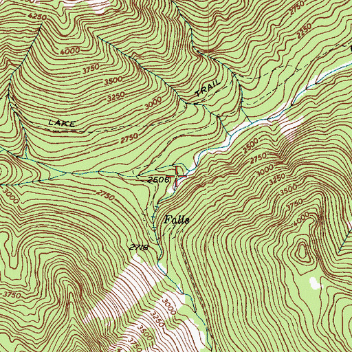 Topographic Map of South Fork Boulder Creek, WA