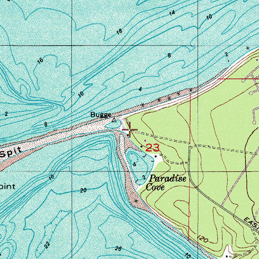 Topographic Map of Kiapot Point, WA