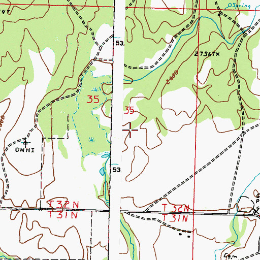 Topographic Map of Colville Reservation, WA