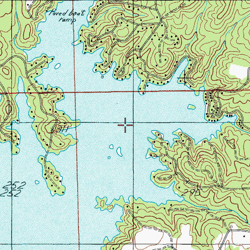 Topographic Map of Pinkston Creek, AL