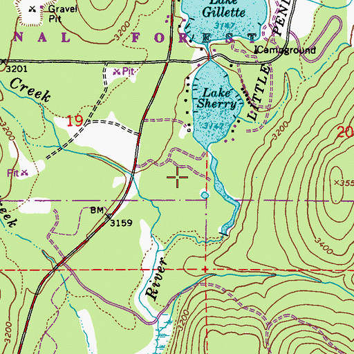 Topographic Map of Little Pend Oreille Information Site, WA