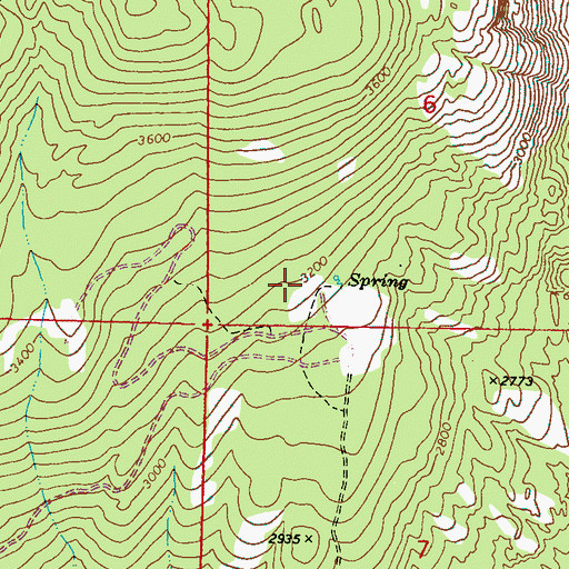 Topographic Map of Bangs Mountain Vista, WA
