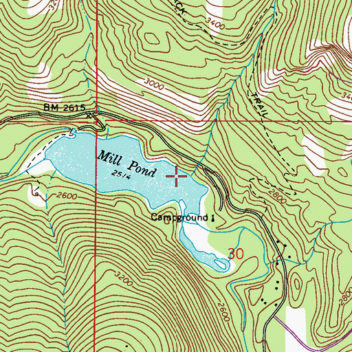 Topographic Map of Elk Creek, WA