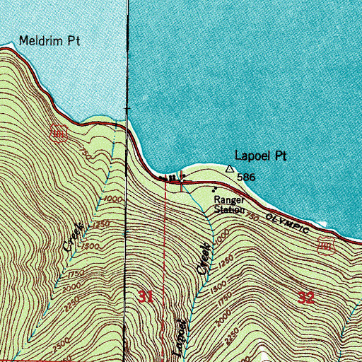 Topographic Map of La Poel Picnic Area, WA
