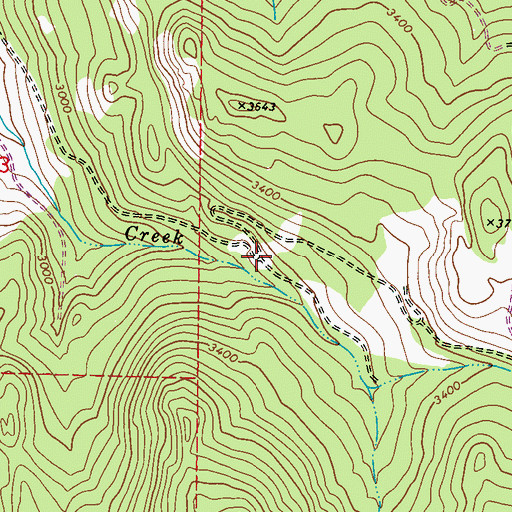 Topographic Map of Fisher Creek Cabin, WA