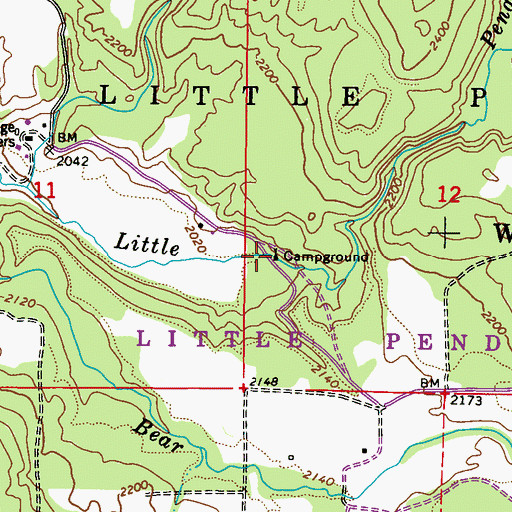 Topographic Map of Camp Number Two, WA