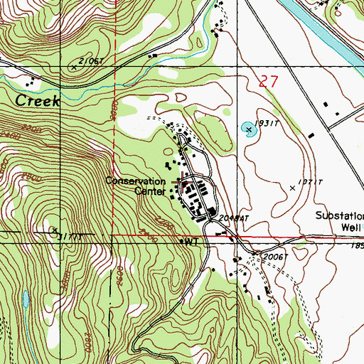 Topographic Map of Curlew Civilian Conservation Center, WA