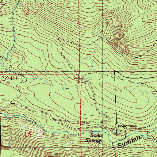 Topographic Map of Cowlitz Trailhead, WA