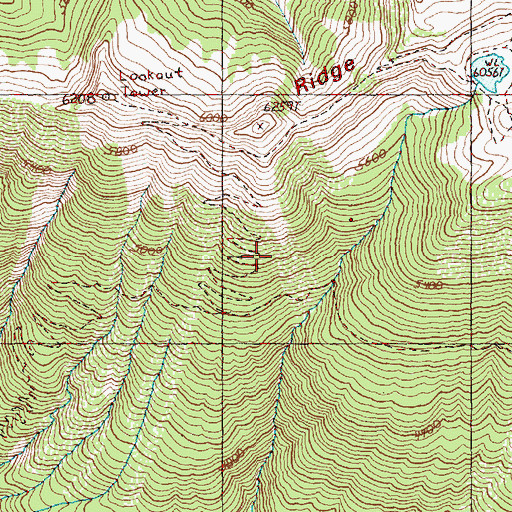 Topographic Map of Glacier Peak Wilderness, WA