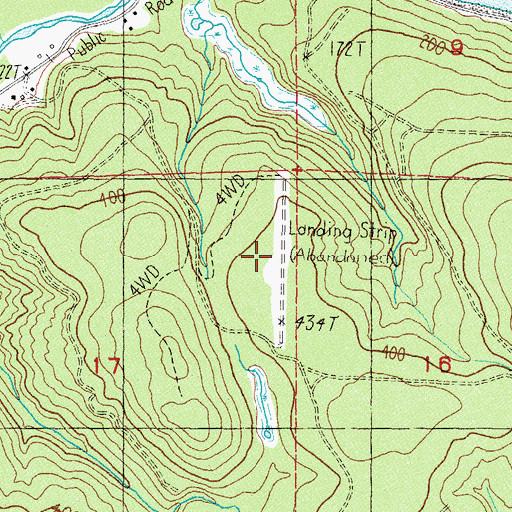 Topographic Map of Crown Zellerback Landing Area (historical), WA