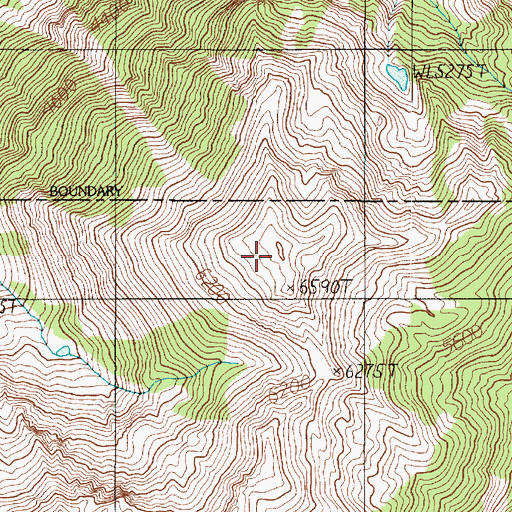 Topographic Map of Shelter Peak, WA