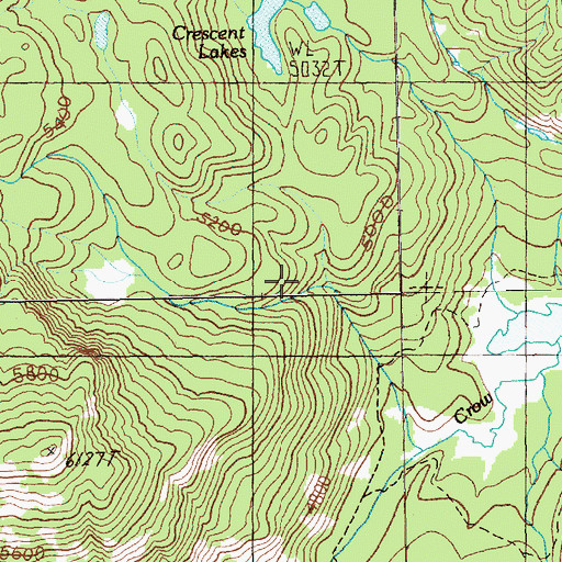 Topographic Map of Norse Peak Wilderness, WA