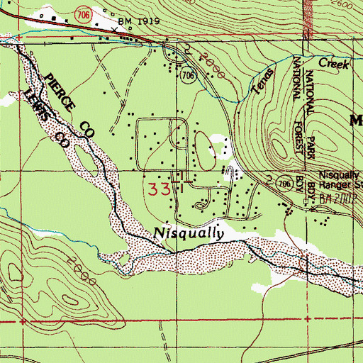 Topographic Map of Sunshine Point, WA