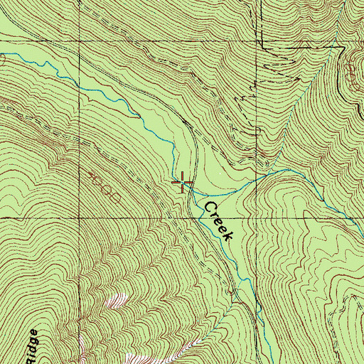 Topographic Map of Johnson Creek Snowmobile Area, WA
