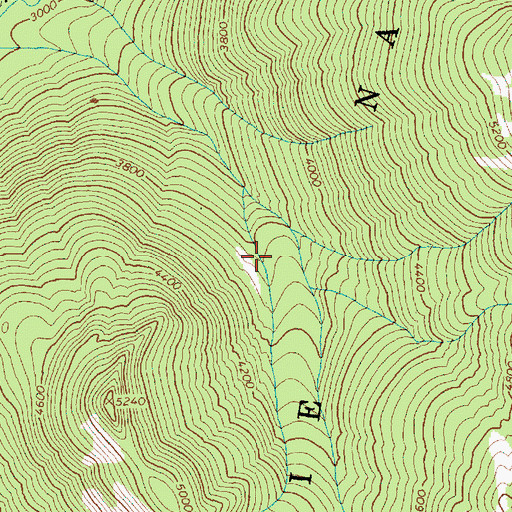Topographic Map of Henry M Jackson Wilderness, WA
