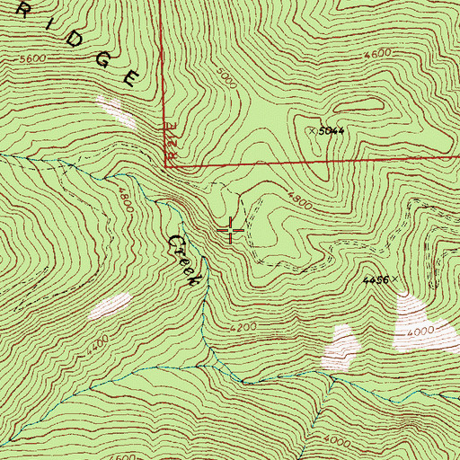 Topographic Map of Crater Creek Trailhead, WA