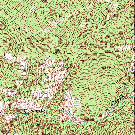 Topographic Map of Prospect Mine, WA