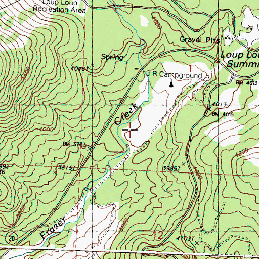 Topographic Map of South Summit, WA