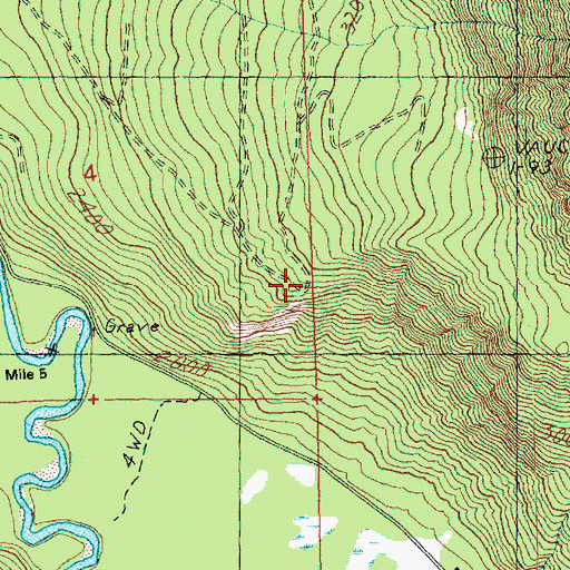 Topographic Map of White River Viewpoint, WA