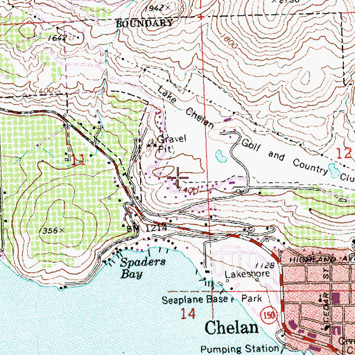 Topographic Map of Darnells, WA